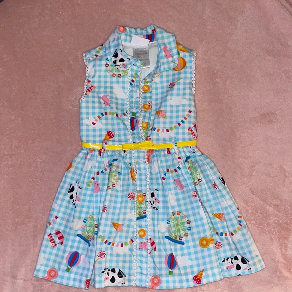 Toddler girls Farm Animal Carnival Dress
